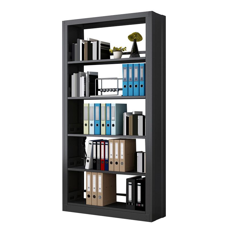 Standard Metal Bookshelf 5 Tiers Contemporary Bookcase for Home Office 78.7"H Clearhalo 'Bookcases' 'furn' 'furn_bookcases' 'Furniture' 'Office Furniture' 1200x1200_445db007-0fd6-4921-8885-0afe4d7e368c