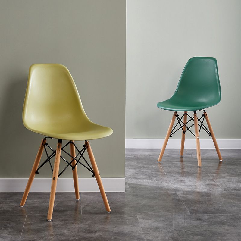 Wood Contemporary Modern Kitchen Dining Side Chair Solid Back Chair Clearhalo ' kitchen&dining_furn' 'Dining Chairs' 'Dining Tables & Seating' 'dining_chair' 'Furniture' 'furniture_dining_chair' 'Kitchen & Dining Furniture' 'kitchen' 1200x1200_445efd8f-0a8a-495a-9d71-417bfbd11794