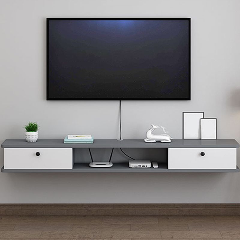 9" D Wall-mounted TV Stand Console Contemporary Closed Storage TV Stand with 2 Doors Clearhalo 'furn' 'furn_tv_stands_entertainment_centers' 'Furniture' 'Living Room Furniture' 'TV Stands & Entertainment Centers' 'TV Stands & Media Storage Furniture' 'tv_stands_entertainment_centers' 1200x1200_445fc2ed-3cf2-4fe9-90f2-999f8659d8eb