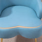 Glam Armrest Backrest Cushion Chair with Metal Legs for Hotel