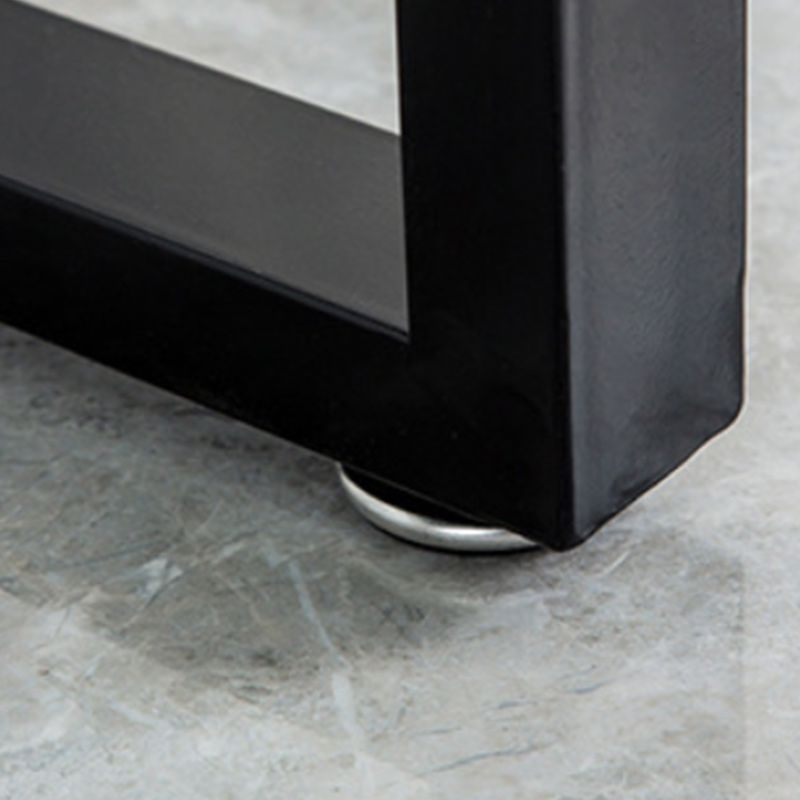 Table à manger en pierre de barre de bar à barre rectangle moderne avec piédestal à chevalet pour salle à manger