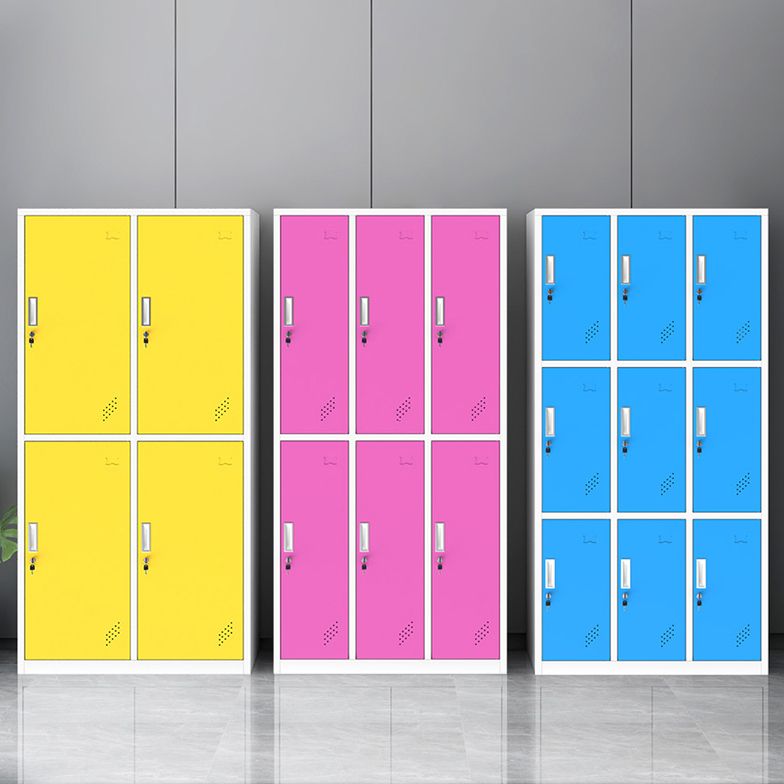 Gabinete de almacenamiento con bisagras de armario de armario de acero contemporáneo para el hogar