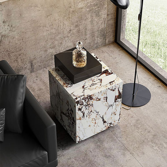 ブロックネスティングコーヒーテーブルセットコンテンポラリーの長方形のスレートトップ