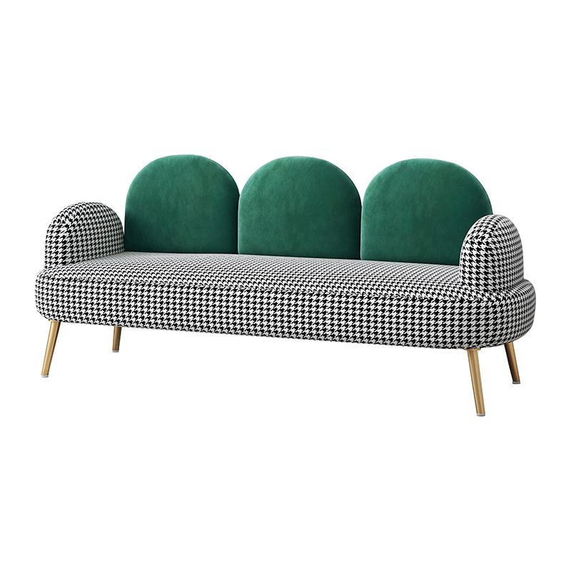 Sofa standard de dos de dos contemporain Tissu rond du bras rond pour la salle bonus