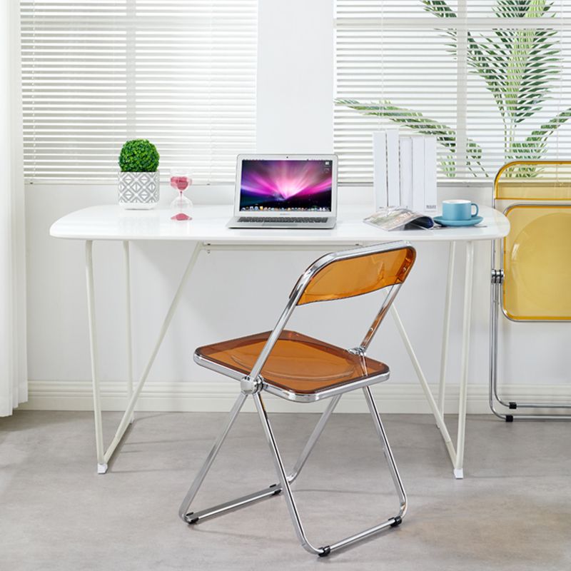 Industrial Style Plastic Dining Armless Chair Open Back Single Dining Chair Clearhalo ' kitchen&dining_furn' 'Dining Chairs' 'Dining Tables & Seating' 'dining_chair' 'furn' 'furn_dining_chair' 'Furniture' 'furniture_dining_chair' 'Kitchen & Dining Furniture' 'kitchen' 1200x1200_446641a5-e880-4ef6-a9ec-47693953c4e7