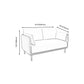 Contemporary Fabric Cushions Sofa 33.46"High Pillow Top Arm Sofa for Restaurant Clearhalo 'furn' 'furn_sofas' 'Furniture' 'furniture_sofas' 'kitchen' 'kitchen_sofas' 'Living Room Furniture' 'Sofa' 'sofas' 1200x1200_44673a3d-9906-425f-9377-f38b2d04a57d