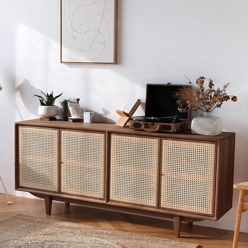 Tavolo da sideboard contemporaneo in legno massiccio a 4 porte a buffet
