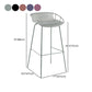 Contemporary Matte Finish Iron Bar Stool Footrest Restaurant Stool Clearhalo 'Bar Furniture' 'Bar Stools' 'bar_stools' 'furn' 'furn_bar_stools' 'Furniture' 'furniture_bar_stools' 'Kitchen & Dining Furniture' 1200x1200_446882f1-fbb4-4524-901b-e4dd285beb4d