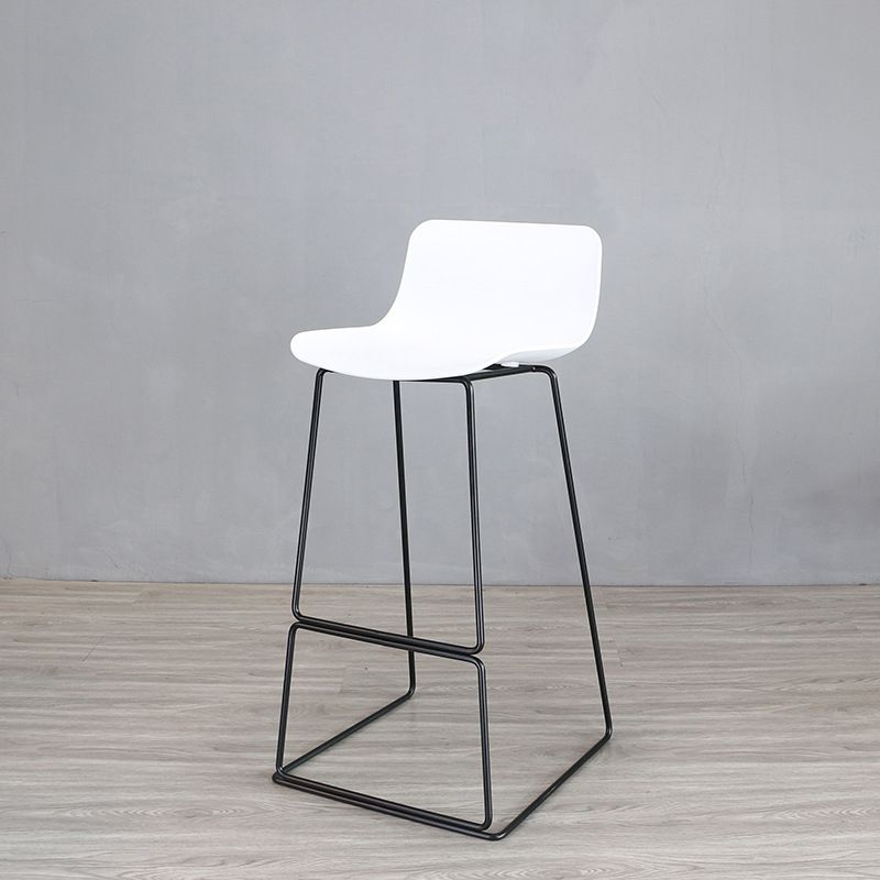 Industrial Style Barstool Metal and Plastic Bar Stool for Dinning Room Clearhalo 'Bar Furniture' 'Bar Stools' 'bar_stools' 'furn' 'furn_bar_stools' 'furniture_bar_stools' 'Kitchen & Dining Furniture' 'kitchen&dining_furn' 'kitchen' 'kitchen_furn' Furniture' 1200x1200_446a2170-67e9-4ade-a36f-7b32fca11077