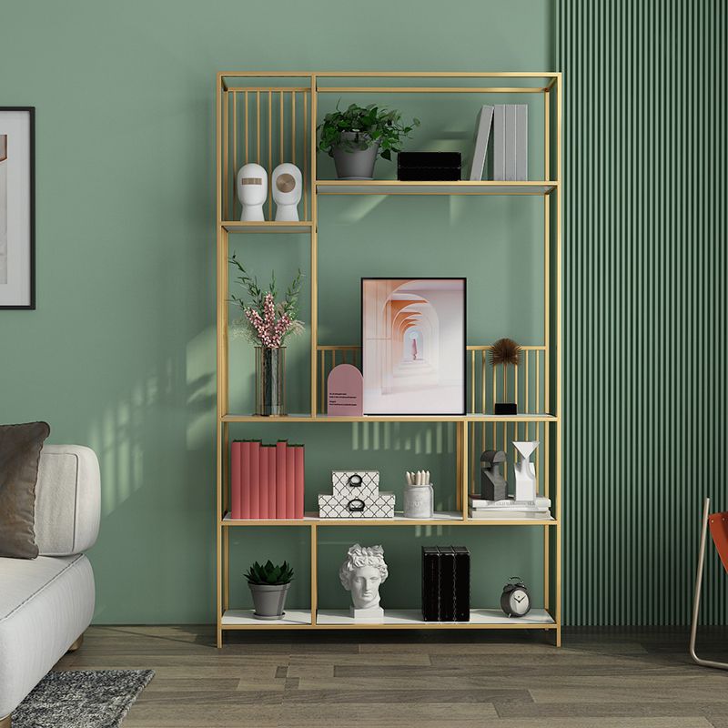 Nordic Metal Storage Bookshelf Rectangle Bookcase for Home Office Clearhalo 'Bookcases' 'furn' 'furn_bookcases' 'Furniture' 'Office Furniture' 1200x1200_446b5399-1528-4ed6-b0fa-7815f2e0d786