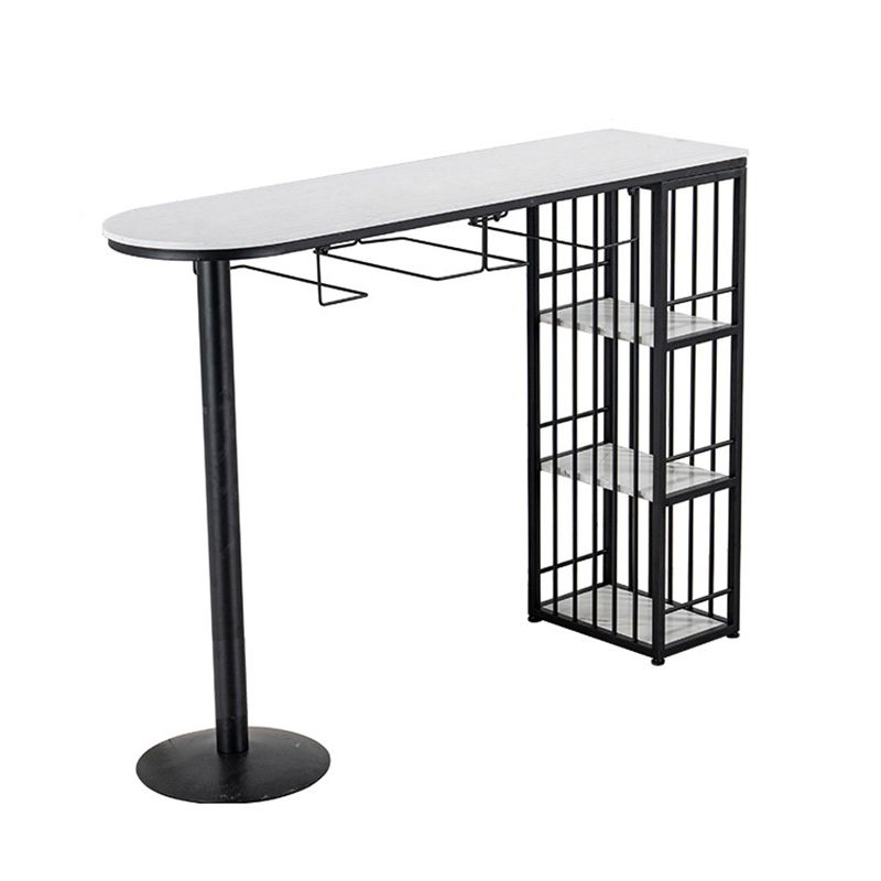 Modernes Bartisch-Set, 1/3-teilig, Tresenset aus Kunstmarmor für das Esszimmer