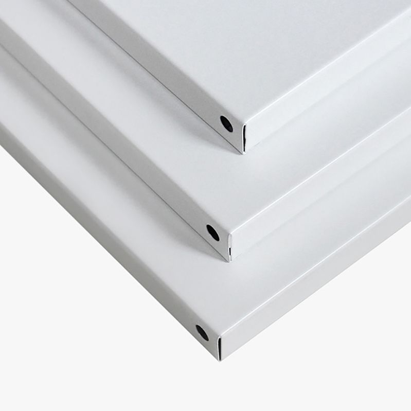 Modern Style Bookshelf 3-shelf Open Back Metal Bookcase for Home