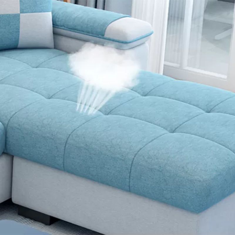 Sloped Arms Sectionals 106.3"L High Back Sofa with Storage for Apartment Clearhalo 'Furniture' 'furniture_sectionals' 'Living Room Furniture' 'Sectionals' 1200x1200_446e8472-350b-4f32-9264-d64bd53d7873