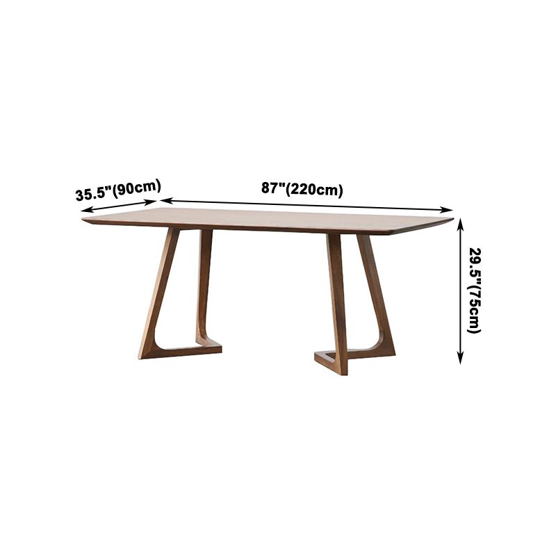 Double Pedestal Home Furniture Pine Solid Wood Rectangle Dining Room Collection Clearhalo ' dining_table' 'Dining Tables & Seating' 'Dining Tables' 'furn' 'furn_dining_table' 'Furniture' 'furniture_dining_table' 'Kitchen & Dining Furniture' 'kitchen&dining_furn' 'kitchen' 'kitchen_dining_table' 1200x1200_446fa134-8c54-48f7-ad3d-97b1c0b2ba3d