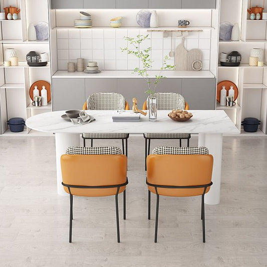 Colección de comedores de piedra Muebles de 3 patas de estilo moderno para el hogar