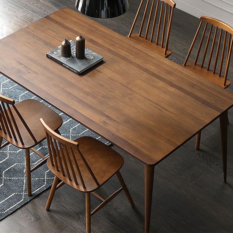 Rectangle Shape Luxury Dining Table Wood Color Fixed Table with Pinewood Solid Wood Clearhalo ' dining_table' 'Dining Tables & Seating' 'Dining Tables' 'furn' 'furn_dining_table' 'Furniture' 'furniture_dining_table' 'Kitchen & Dining Furniture' 'kitchen&dining_furn' 'kitchen' 'kitchen_dining_table' 1200x1200_4470aa4c-38ae-4fe2-82f9-cf0d91a9857a