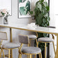 Glam Pub Height Dining Table Stone and White Bar Table for Living Room Clearhalo 'Bar Furniture' 'Bar Tables' 'bar_tables' 'furn' 'furn_bar_tables' 'Furniture' 'Kitchen & Dining Furniture' 1200x1200_4473c886-f29f-47b9-83fa-d04f2fd6c40e