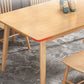 Rectangle 4 Legs Modern Dining Table Wood Color Fixed Table with Solid Wood Clearhalo ' dining_table' 'Dining Tables & Seating' 'Dining Tables' 'furn' 'furn_dining_table' 'Furniture' 'furniture_dining_table' 'Kitchen & Dining Furniture' 'kitchen&dining_furn' 'kitchen' 'kitchen_dining_table' 1200x1200_4474df85-6bd2-4562-814a-bb4f2c1b4e83