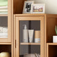 Libreria contemporanea chiusura di libreria verticale di bambù per uso domestico