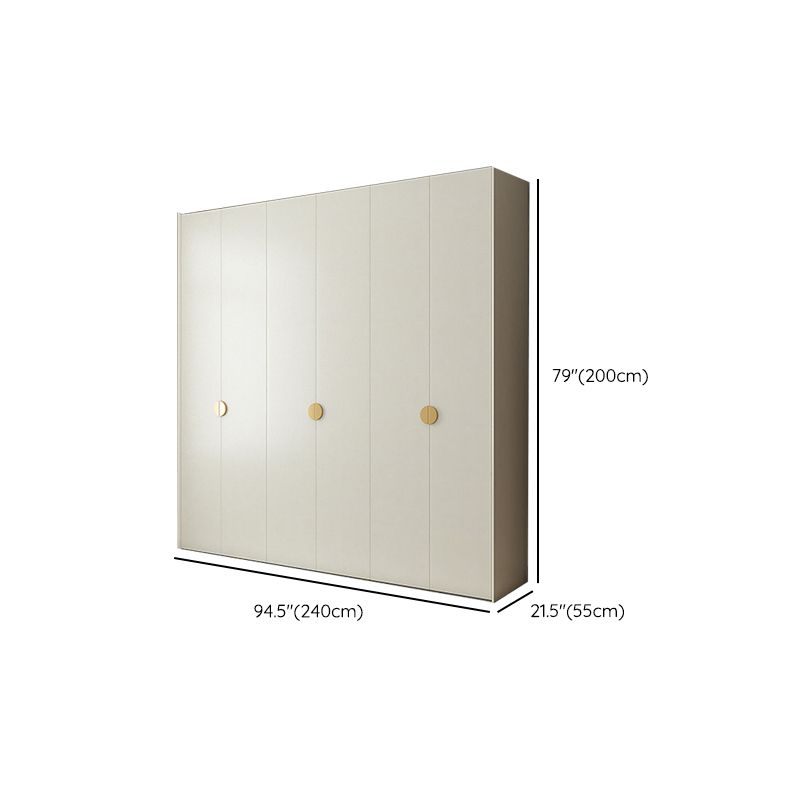 Engineered Wood Wardrobe Cabinet Modern Wardrobe Closet with Shelves for Home Clearhalo 'Armoires & Wardrobes' 'armoires_wardrobes' 'Bedroom Furniture' 'furn' 'furn_armoires_wardrobes' 'Furniture' 1200x1200_4474fbc1-1326-48cf-ab45-65254f1ac343