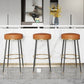 Glam Style Bar Stool Backless Leather Counter Stool for Bristol