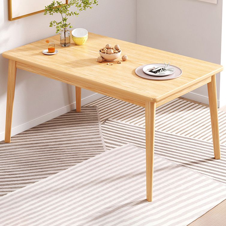 Solid Wood Contemporary Rectangle Table Wood Top Table for Kitchen Clearhalo ' dining_table' 'Dining Tables & Seating' 'Dining Tables' 'furn' 'furn_dining_table' 'Furniture' 'furniture_dining_table' 'Kitchen & Dining Furniture' 'kitchen&dining_furn' 'kitchen' 'kitchen_dining_table' 1200x1200_447bfb03-97e8-4e6f-9452-4e6179b28e67