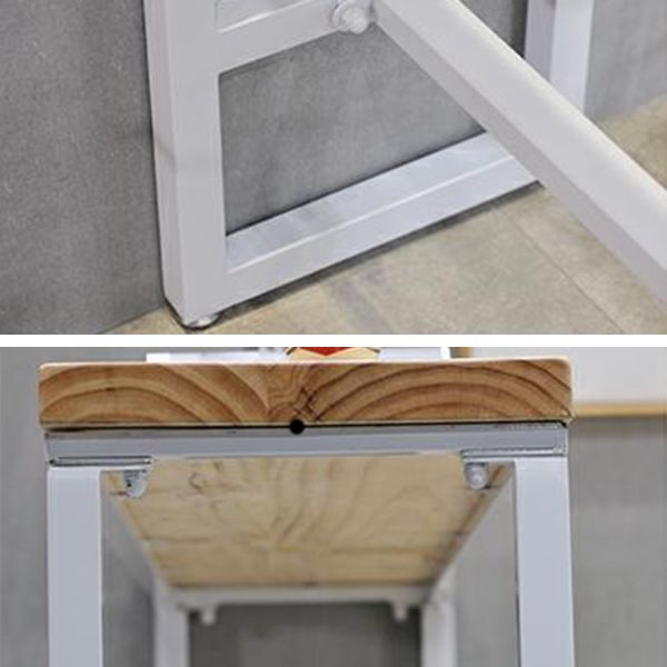 Tavolo rettangolare di ferro e legno moderno tavolo da bar di casa minimalista moderno