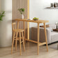 Mesa de bar rectangular de estilo moderno, mesa de mostrador de madera maciza de pino de 1/2/3 piezas