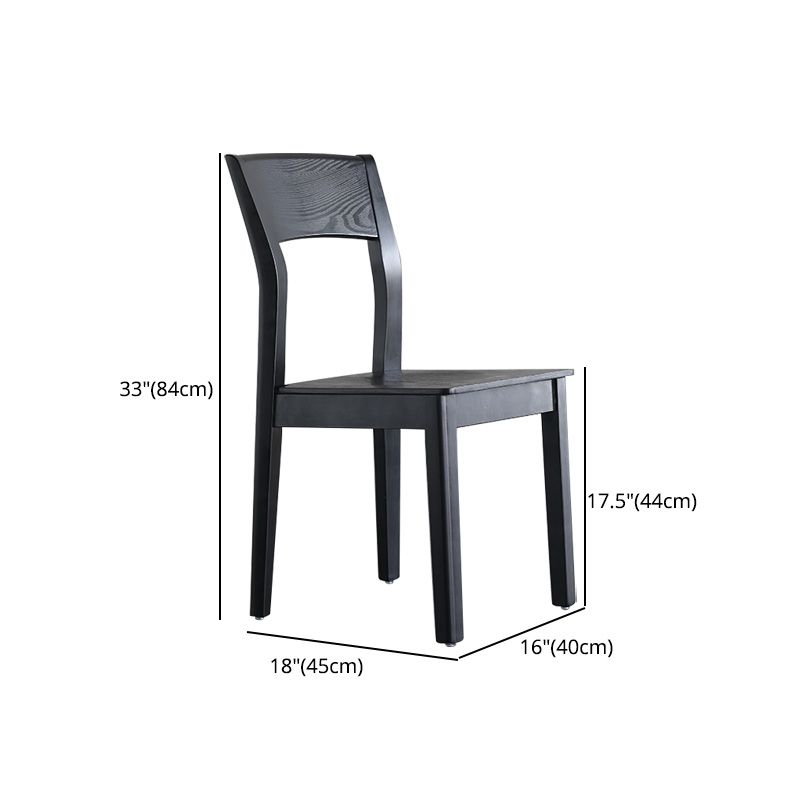 Armless Dining Chairs Modern Solid Wood Side Kitchen Chairs for Home Clearhalo 'Dining Chairs' 'Dining Tables & Seating' 'dining_chair' 'furn' 'furn_dining_chair' 'Furniture' 'furniture_dining_chair' 'Kitchen & Dining Furniture' 1200x1200_447dff6b-c253-4b3f-a212-b8a824879c36