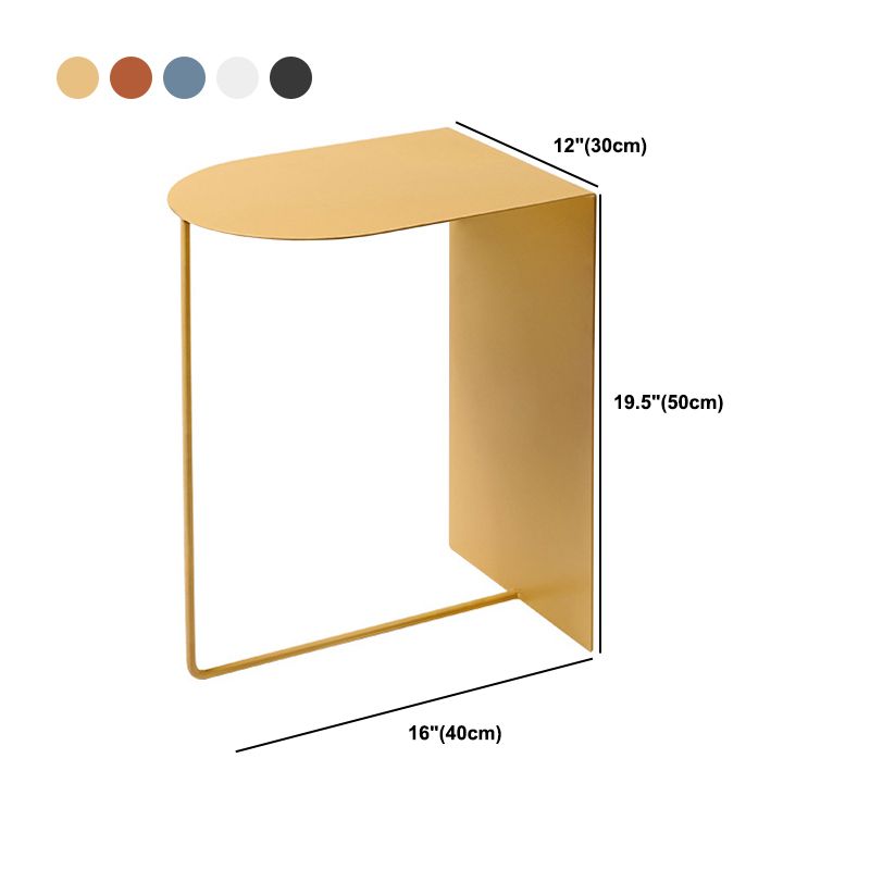 19.7" Tall Iron Side Table Mid-Century Sofa Side Accent Table Clearhalo 'Coffee & Accent Tables' 'End & Side Tables' 'end_side_tables' 'furn' 'furn_end_side_tables' 'Furniture' 'Living Room Furniture' 1200x1200_44805491-d3bc-4dc0-9ac3-f81620e0b72e