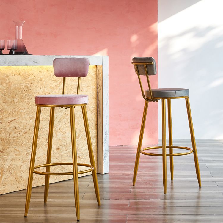 Modern Style Metal Bar Stool with Footrest Bistro Light Luxury Bar Stool Clearhalo 'Bar Furniture' 'Bar Stools' 'bar_stools' 'furn' 'furn_bar_stools' 'furniture_bar_stools' 'Kitchen & Dining Furniture' 'kitchen&dining_furn' 'kitchen' 'kitchen_furn' Furniture' 1200x1200_44820715-849b-4cd2-a5f6-a56b1e5b4777