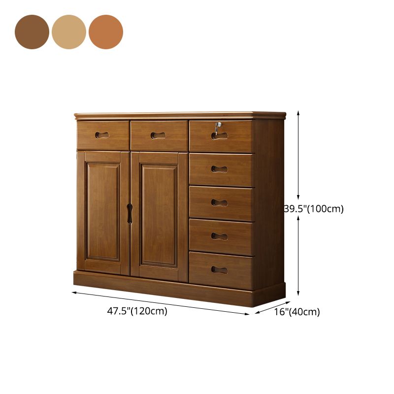 16" D Rubber Wood Storage Chest Bedroom Combo Dresser with 1 Door Clearhalo 'Bedroom Furniture' 'Dressers & Chests' 'dressers_chests' 'furn' 'furn_dressers_chests' 'Furniture' 1200x1200_448218f2-c9e2-4bb1-8af3-9475a465bb80