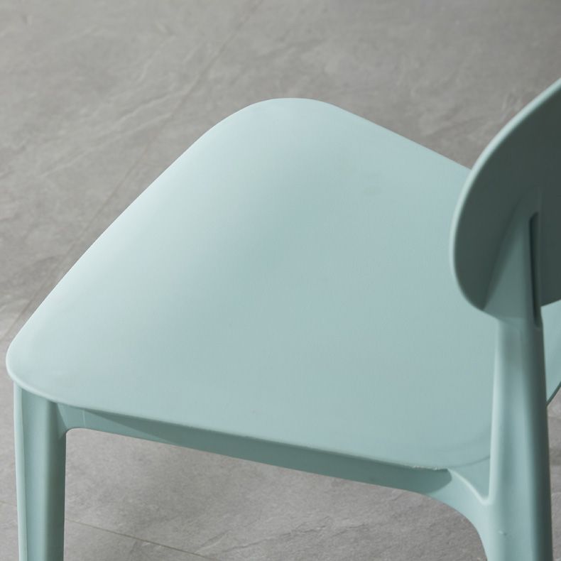 Open Back Armless Dining Chair Plastic Stackable Dining Side Chairs (Set of 4) Clearhalo ' kitchen&dining_furn' 'Dining Chairs' 'Dining Tables & Seating' 'dining_chair' 'furn' 'furn_dining_chair' 'Furniture' 'furniture_dining_chair' 'Kitchen & Dining Furniture' 'kitchen' 1200x1200_44827153-f6b2-4ab7-bbfd-34ba3574add4