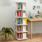 White Closed Back Bookshelf Manufactured Wood Bookcase for Living Room Clearhalo 'Bookcases' 'furn' 'furn_bookcases' 'Furniture' 'furniture_bookcases' 'Office Furniture' 1200x1200_44829dfc-4f37-4731-bd6a-b9b9a95be68a
