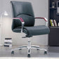 Contemporary Arm Chair Fixed Arms Blue Faux Leather Office Chair Clearhalo 'furn' 'furn_office_chair' 'Furniture' 'Office Chairs' 'Office Furniture' 'office_chair' 1200x1200_44835012-6892-4ae9-89af-3307b8953257