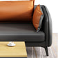 31.49 "H Faux Leather Contemporary Tuxedo Arm Sofa Standard Sofa
