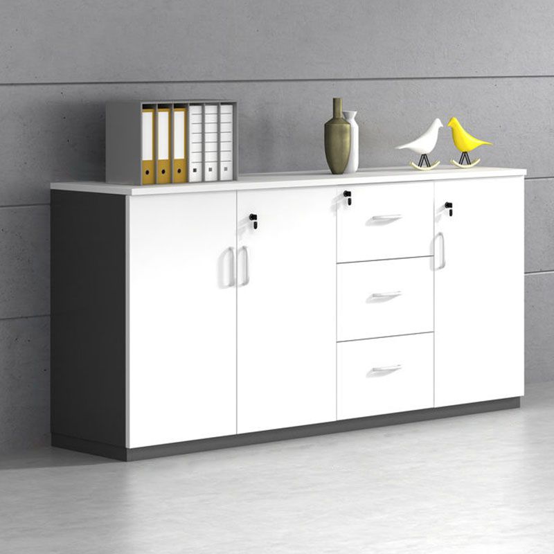 Armadio di archiviazione in stile contemporaneo Abbazzinamento laterale in legno con archiviazione di bloccaggio