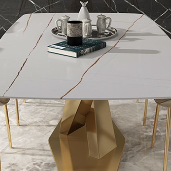 Glam Style Rectangle Table Set 1/4/5/6 Pieces Dining Set for Home Use Clearhalo 'Dining Room Sets' 'Dining Tables & Seating' 'dining_room_set' 'furn' 'furn_dining_room_set' 'Furniture' 'Kitchen & Dining Furniture' 1200x1200_44898429-2835-4b9c-bf90-0df8cb21d94d