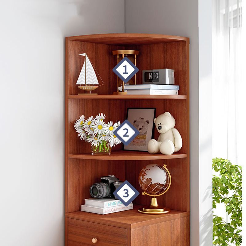 Contemporary Vertical Book Shelf Engineered Wood Closed Back Bookcase Clearhalo 'Bookcases' 'furn' 'furn_bookcases' 'Furniture' 'Office Furniture' 1200x1200_448b1ab8-098d-4563-8ada-c5771cdfbb1c