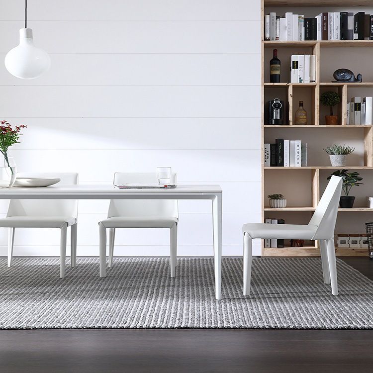 Designer Style 1/4/5/7 Pieces Rectangle Dining Set Sintered Stone Dining Table with Chairs Clearhalo 'Dining Room Sets' 'Dining Tables & Seating' 'dining_room_set' 'furn' 'furn_dining_room_set' 'Furniture' 'furniture_dining_room_set' 'Kitchen & Dining Furniture' 1200x1200_448bcc57-7e65-4874-b10f-5d0e8ad135c4