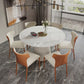 Glam 1/2/3/4/7 Pieces Dining Set Sintered Stone Dining Table Set for Dining Areas Clearhalo 'Dining Room Sets' 'Dining Tables & Seating' 'dining_room_set' 'furn' 'furn_dining_room_set' 'Furniture' 'furniture_dining_room_set' 'Kitchen & Dining Furniture' 1200x1200_448c63b9-e705-4500-a00f-04f4fb633983