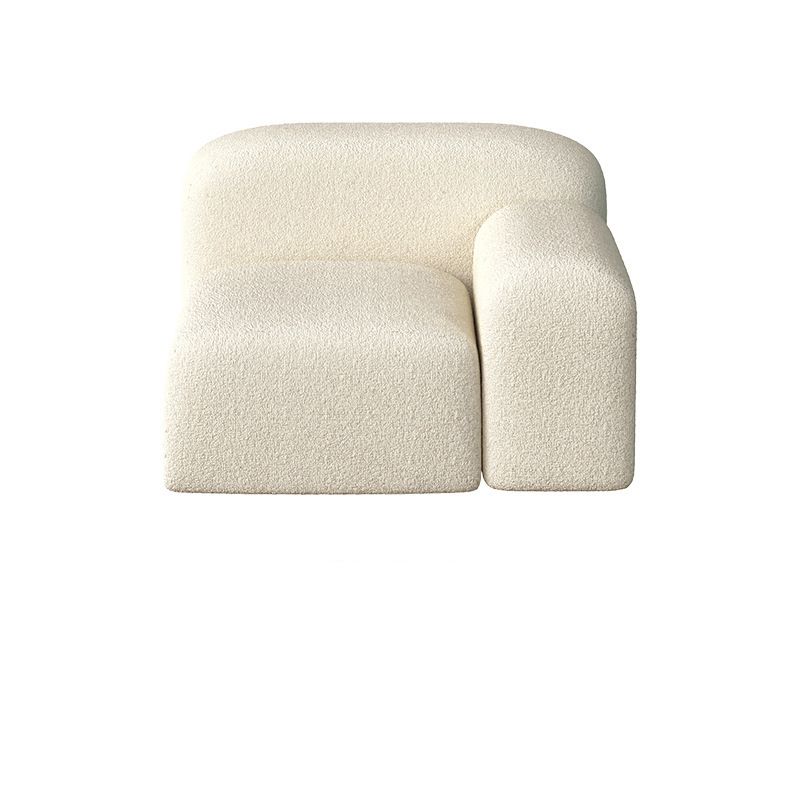 Contemporary Fabric Settee Square Tight Back Arm Sofa Standard Sofa