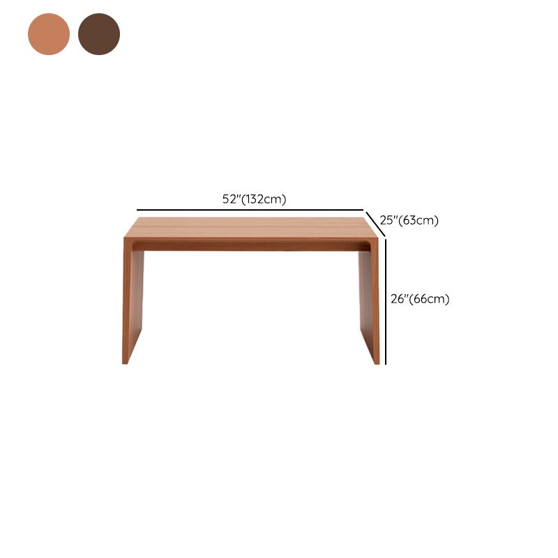Solid Wood Dining Table Brown Dining Table for Kitchen Dining Room Clearhalo 'Dining Tables & Seating' 'Dining Tables' 'dining_table' 'furn' 'furn_dining_table' 'Furniture' 'Kitchen & Dining Furniture' 1200x1200_448d699e-8595-41c0-8b63-44c5b052a22d