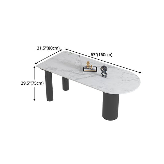 Mesa de comedor de piedra sinterizada mesa de comedor blanca moderna para cocina