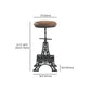 Industrial Black Iron Counter Stools Backless Indoor Bar Stool with Round Seat Clearhalo 'Bar Furniture' 'Bar Stools' 'bar_stools' 'furniture_bar_stools' 'Kitchen & Dining Furniture' 'kitchen&dining_furn' 'kitchen' 'kitchen_furn' Furniture' 1200x1200_44920889-ac2b-4fda-8349-184813a82c30