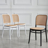 現代的なダイニングサイドチェアマット仕上げプラスチックオープンバックチェア