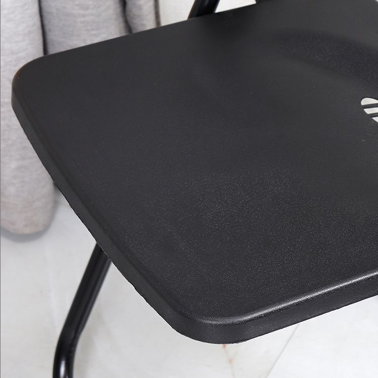 Contemporary Metal Office Chair No Wheels Desk Chair without Arm Clearhalo 'furn' 'furn_office_chair' 'Furniture' 'Office Chairs' 'Office Furniture' 'office_chair' 1200x1200_449559f4-ba4e-4655-8200-f4ef93967417