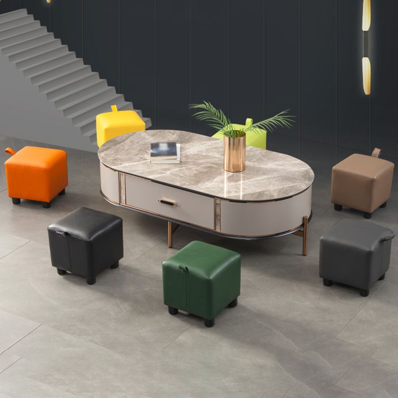 Moderno sherpa pouf pouf semplice pho di divano resistente all'acqua