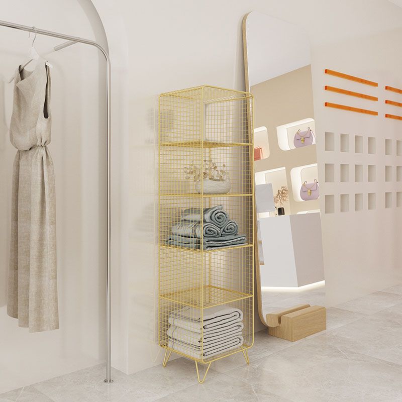 Moderne Style Bookshelf Standard geschlossener Back Metal -Bücherregal für Zuhause