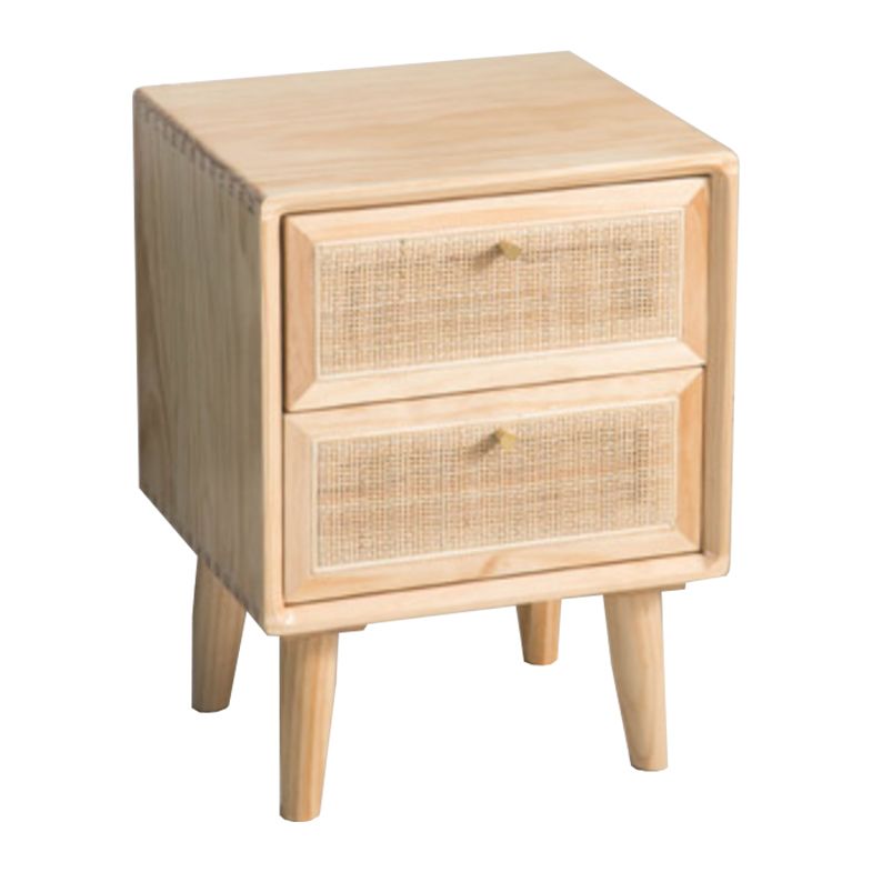 Rattan Bedside Table Modern Minimalist Night Table with Legs Clearhalo 'Bedroom Furniture' 'furn' 'furn_night_stand' 'Furniture' 'night_stand' 'Nightstands' 1200x1200_449eb6cc-e4fc-41e1-a5de-5369582d4dbe